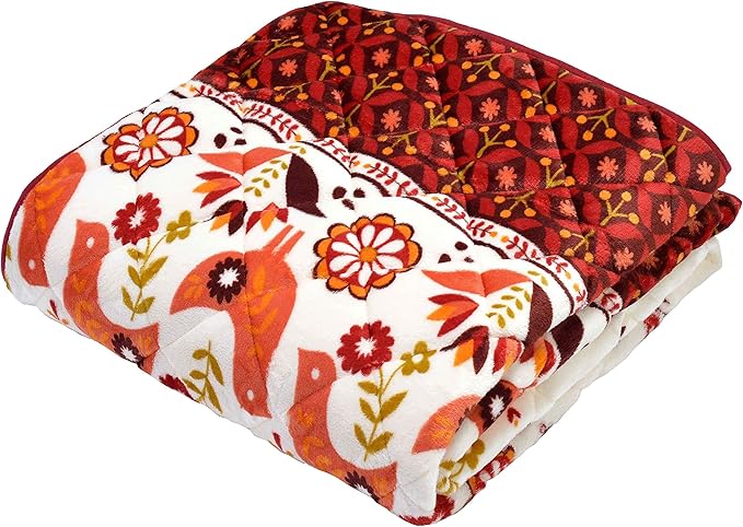 nishikawa 西川 床垫 红色 100×205厘米 温暖 蓄热棉 可洗 光滑 可爱